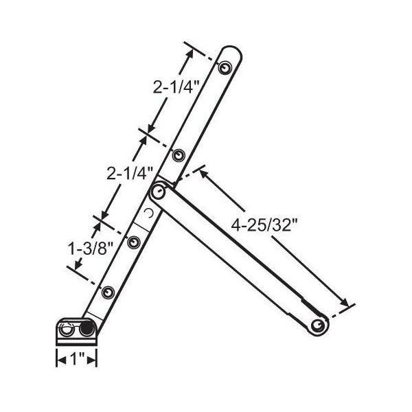 Strybuc RH SS HINGE WASH ARM ONLY 28-03-10SS-RHA - main